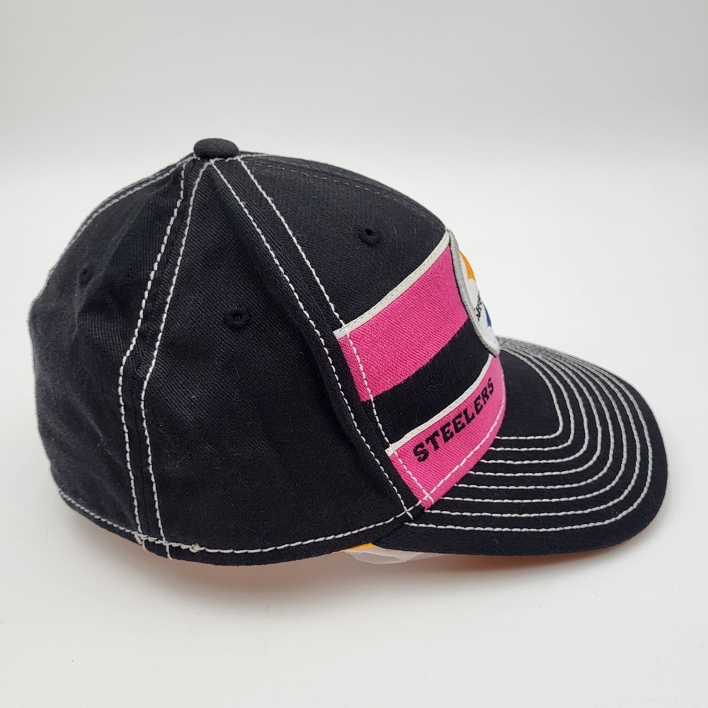Pittsburgh Steelers Breast Cancer Awareness Fitted Hat Reebok Mens Small/Medium - Picture 4 of 8